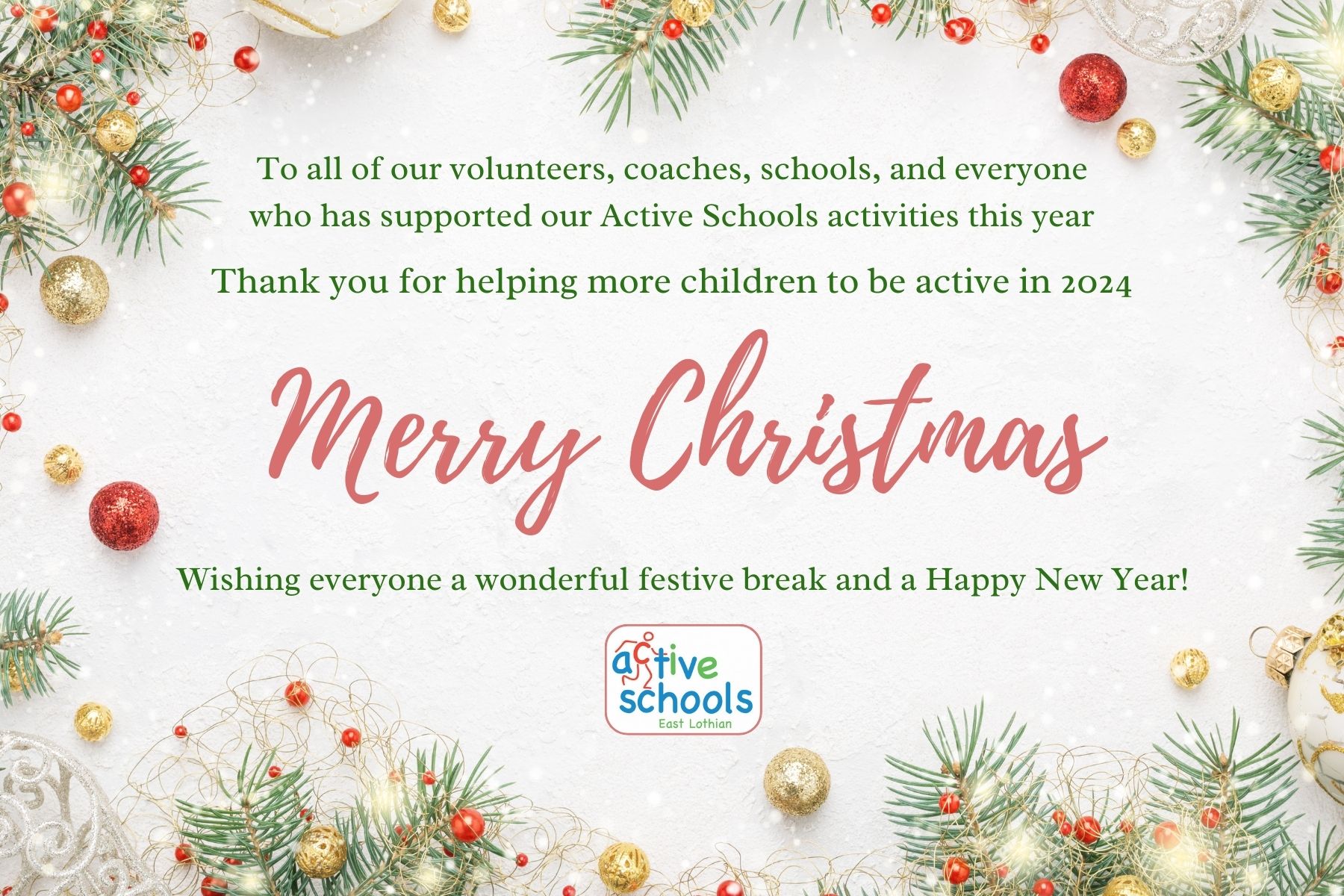 Merry Christmas from Active Schools2